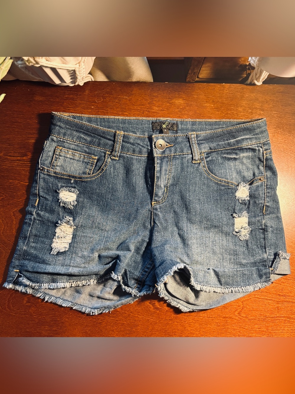 Vintage G:21 Distressed Denim Women’s Shorts - Blue